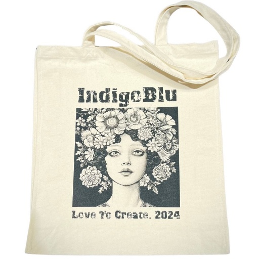 IndigoBlu Love to Create Canvas Tote Bag